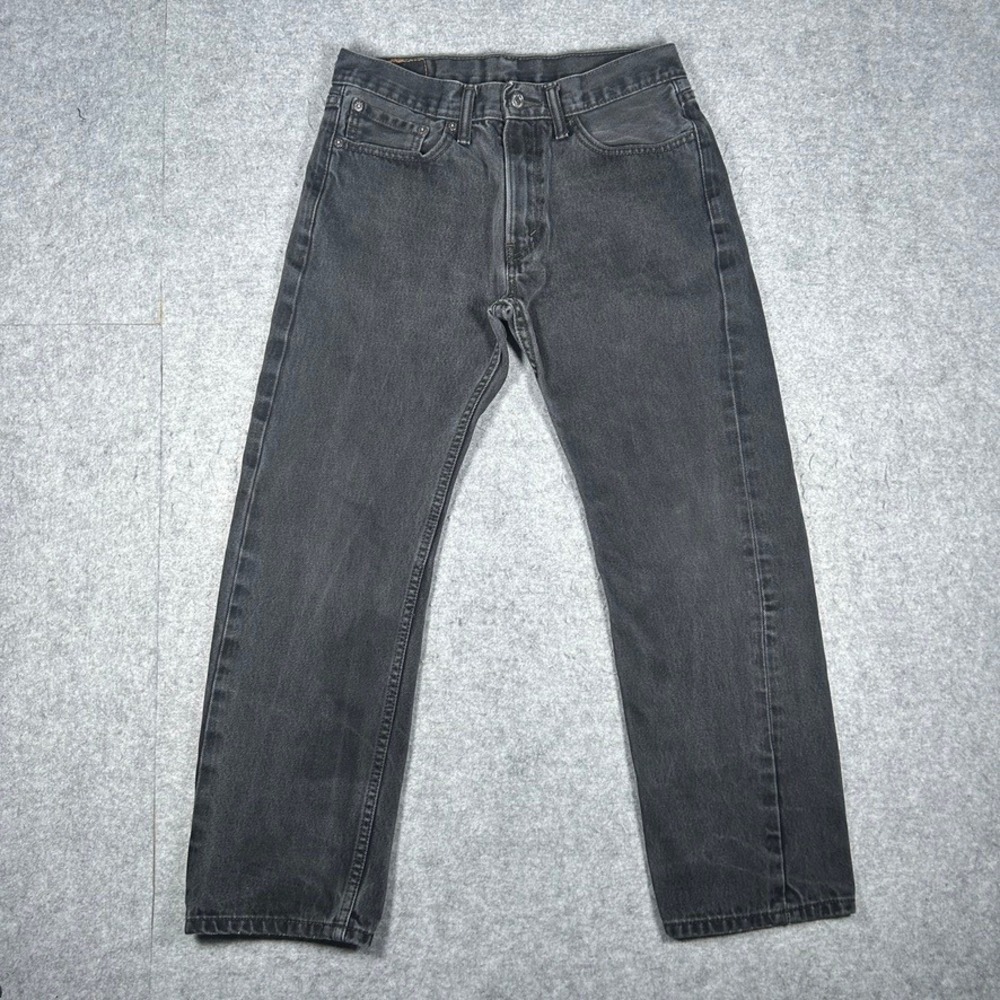 Levi's denim jeans Mens 32x30 Black 505 Regular Fit Straight Leg Workwear
